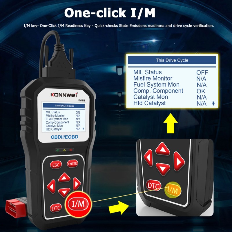 Nuevo Scanner Konnwei Kw818 Probador De Batería De Bateria